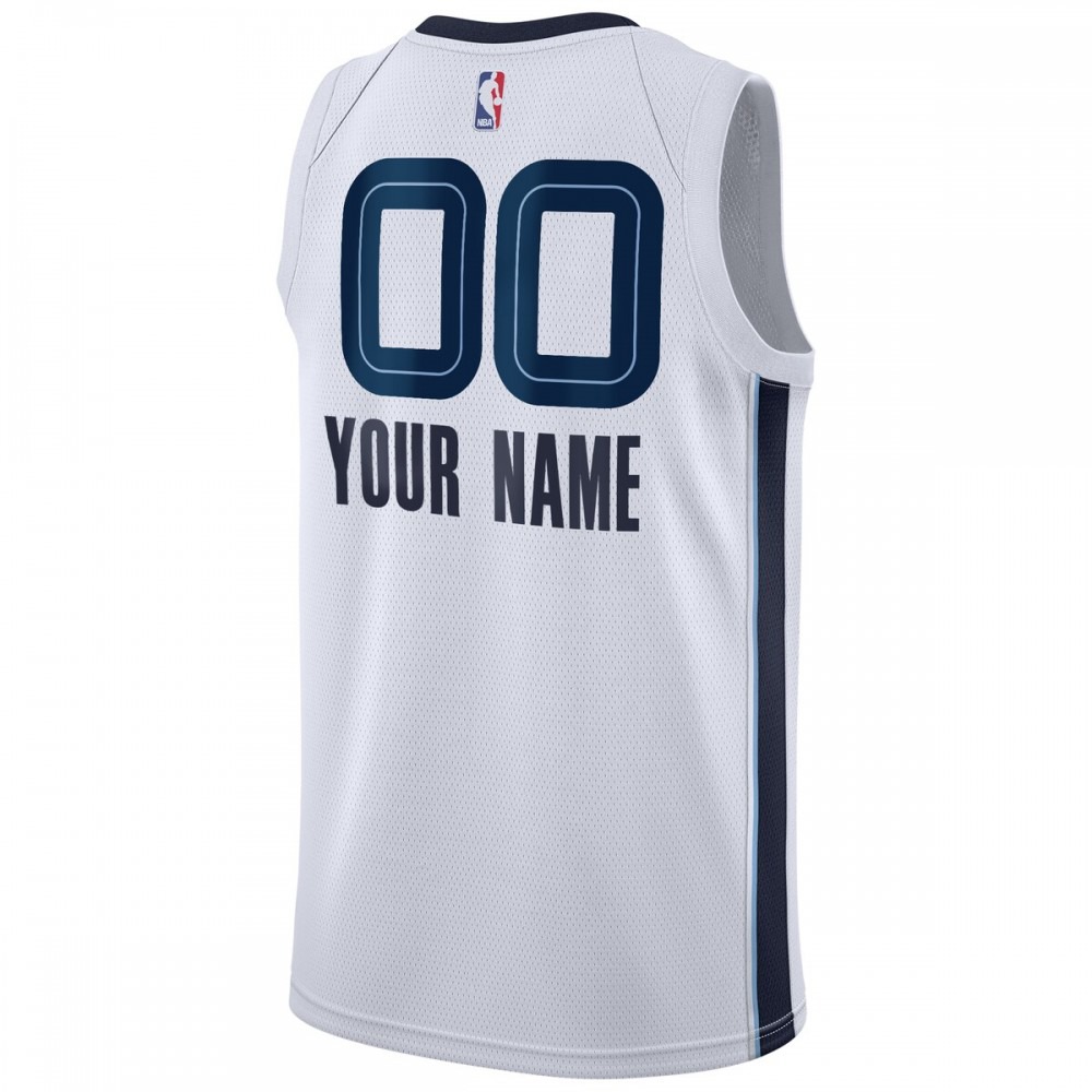 Memphis Grizzlies 2020/21 Swingman Custom Jersey - Association Edition - White-Pro Kit Vault | Brand New 26/27 Sports Jerseys